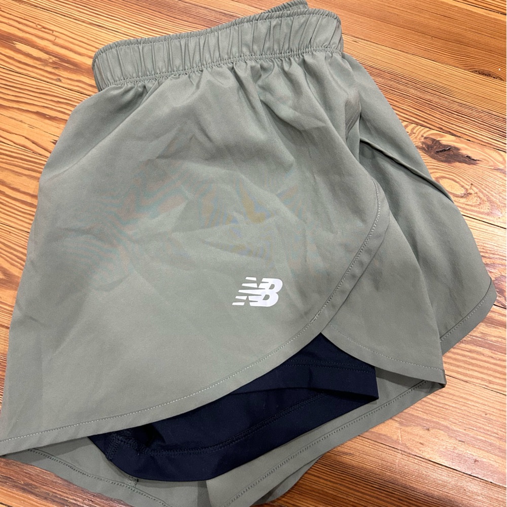 New Balance Olive Green Athletic Shorts